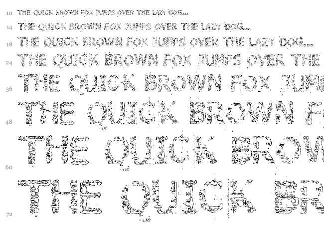 Stone Edge font waterfall